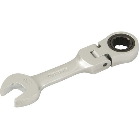 DYNAMIC Tools 7/16" Stubby Flex Head Ratcheting Wrench D076214